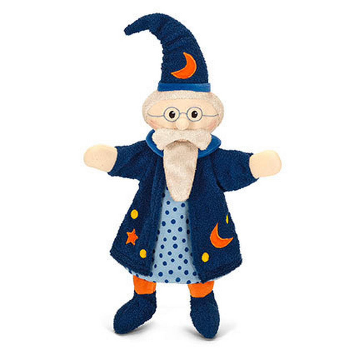 HANDPUPPE Zauberer - Blau/Gelb, Basics, Textil (29/27/9cm) - Sterntaler