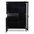 HIGHBOARD Schwarz  95/148/40 cm  - Schwarz, Trend, Glas/Holz (95/148/40cm) - Ambia Home