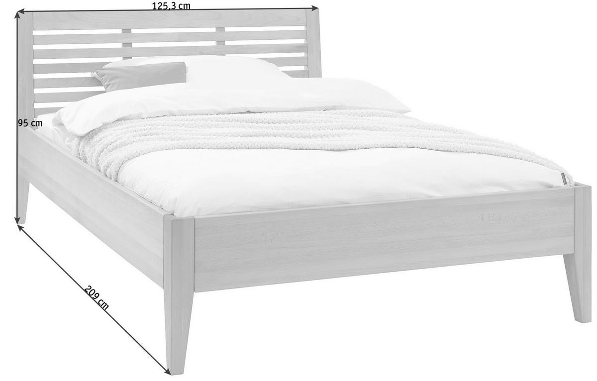 BETT 120/200 cm  in Buchefarben  - Buchefarben, KONVENTIONELL, Holz (120/200cm) - Linea Natura