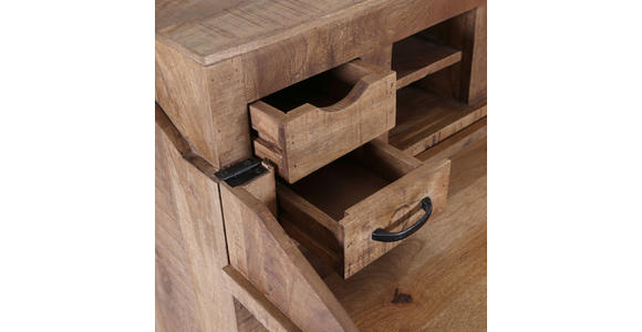SEKRETÄR - Schwarz/Braun, LIFESTYLE, Holz (80/107/39cm) - Landscape
