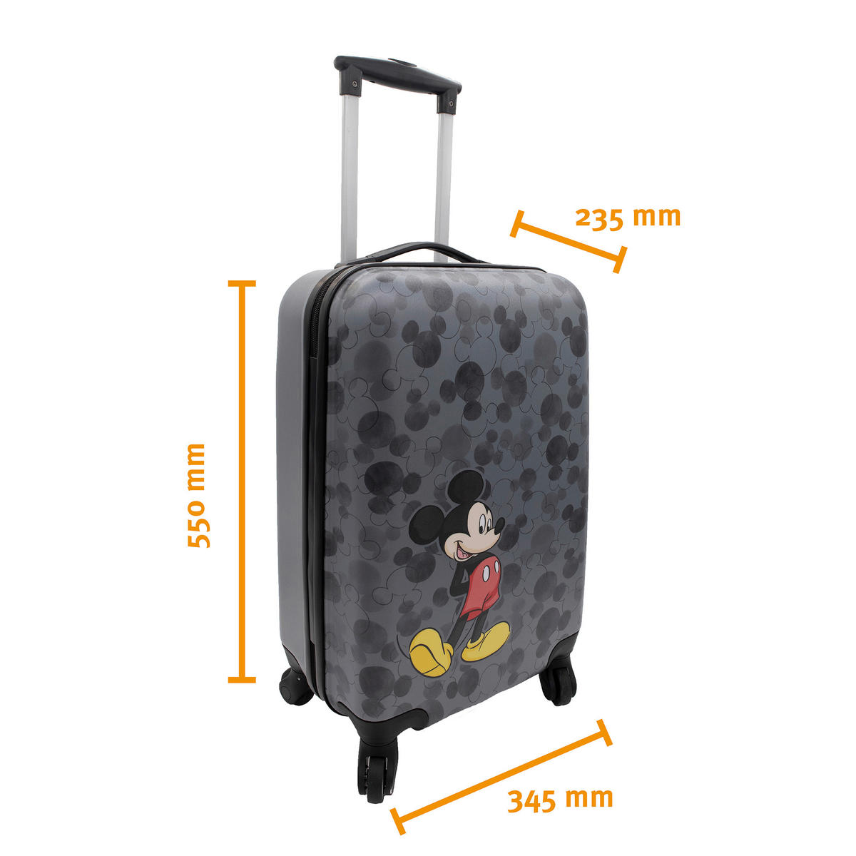 HANDGEPÄCK-KOFFER Gelb, Grau, Rot, Schwarz  - Gelb/Rot, Basics, Kunststoff (35/57/22cm) - Disney
