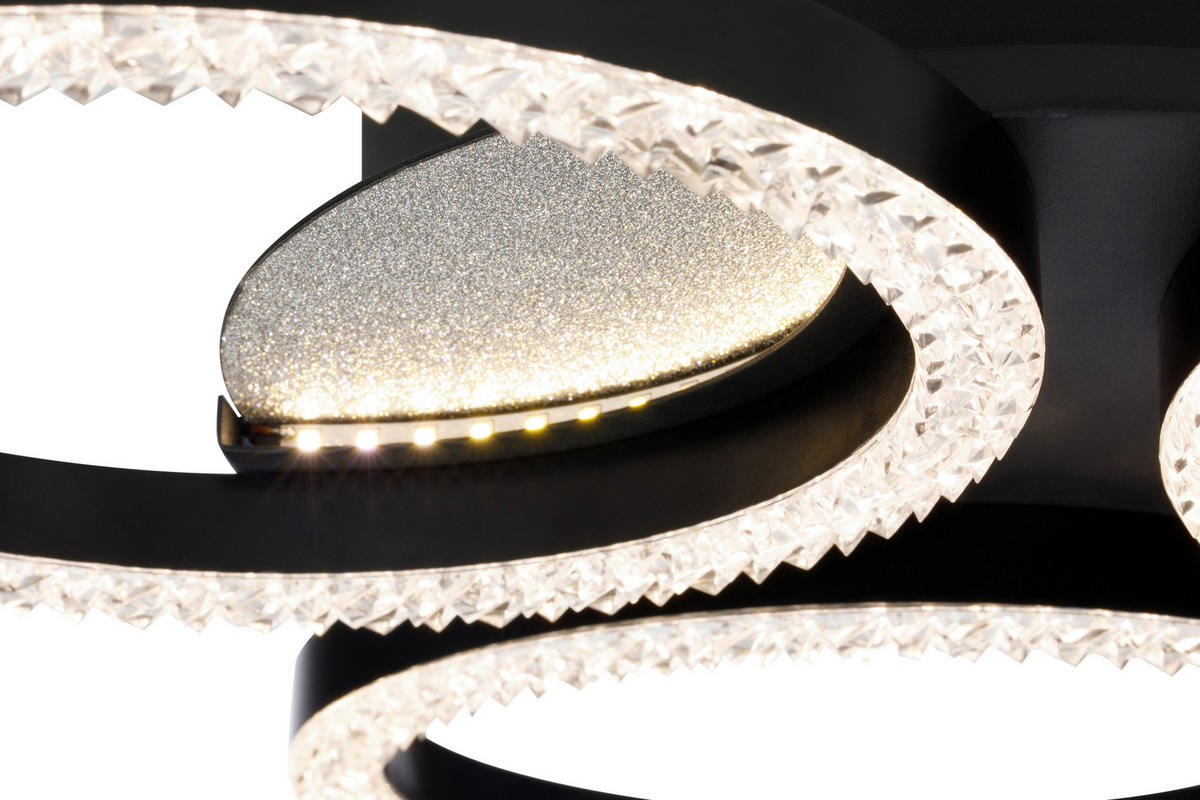 LED-DECKENLEUCHTE 45/5,5 cm  - Silberfarben, Design, Kunststoff (45/5,5cm) - Novel