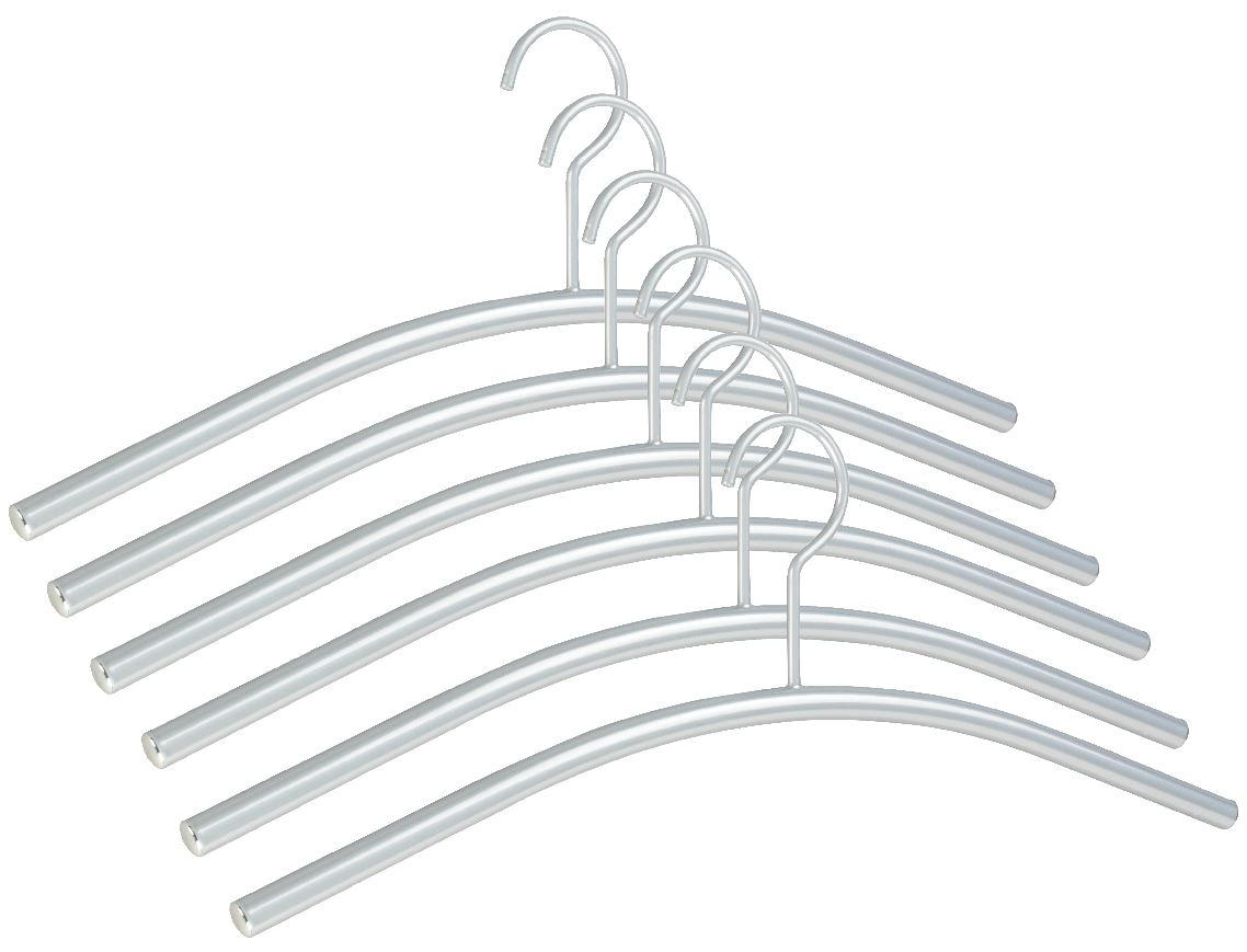 KLEIDERBÜGELSET 43 cm Metall  - Alufarben, KONVENTIONELL, Metall (43cm)