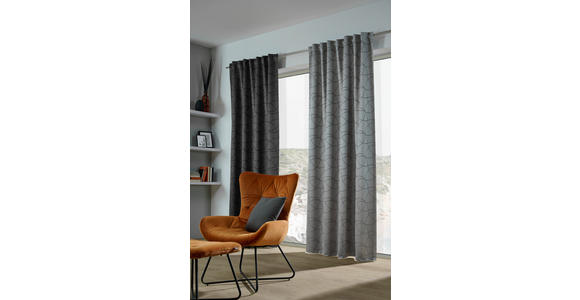 FERTIGVORHANG blickdicht 140/245 cm - Schwarz, KONVENTIONELL, Textil (140/245cm) - Dieter Knoll