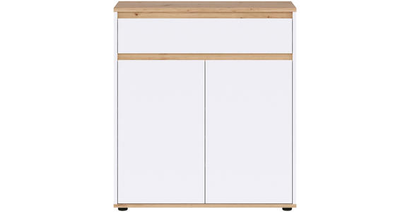 SCHUHSCHRANK 83,4/93/38 cm  - Schwarz/Weiß, MODERN, Holzwerkstoff (83,4/93/38cm) - Carryhome