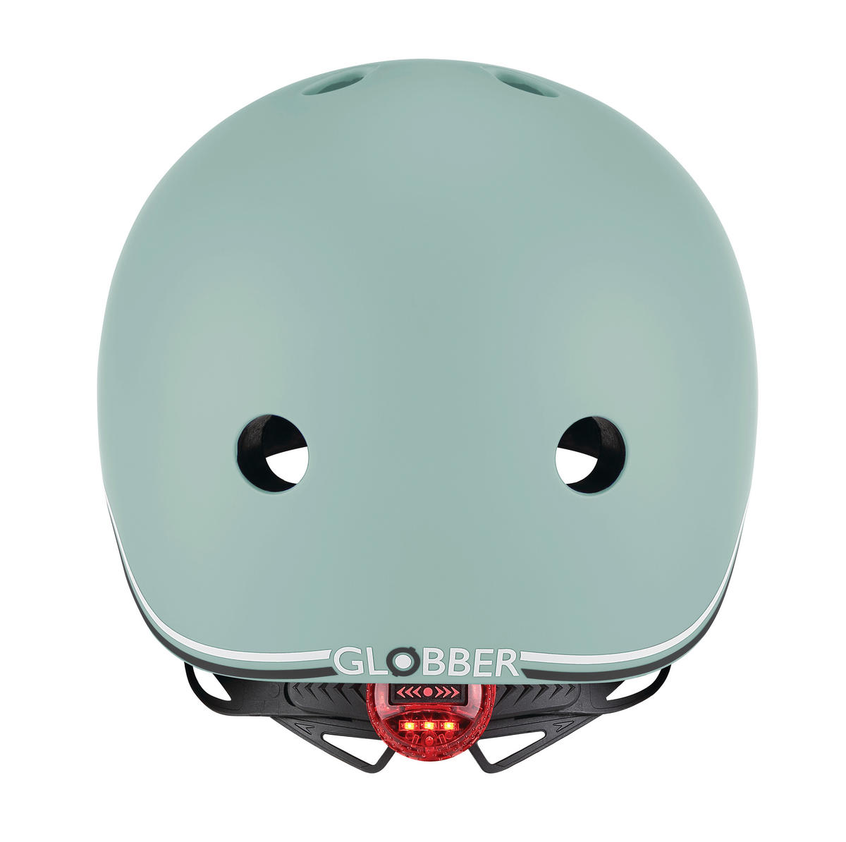 KINDERHELM HELM GO-UP LIGHTS  - Salbeigrün, Basics, Kunststoff (24/21/14,5cm) - GLOBBER