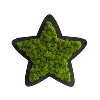 MOOSBILD  - Schwarz/Grün, Basics, Naturmaterialien/Holz (26/26/2cm)