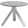 GARTENBEISTELLTISCH 55/55/43 cm Metall rund  - Hellgrau/Weiß, Design, Kunststoff/Metall (55/55/43cm) - Stern