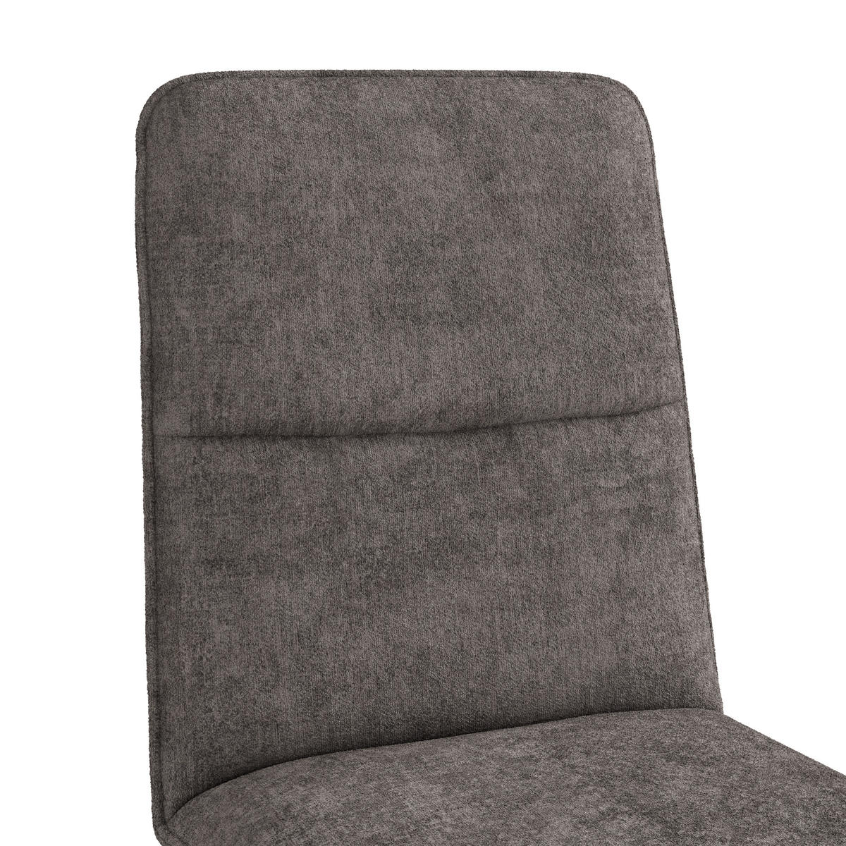 STUHL Webstoff Grau Eiche vollmassiv  - Eichefarben/Grau, KONVENTIONELL, Holz/Textil (47/91/44cm) - James Wood