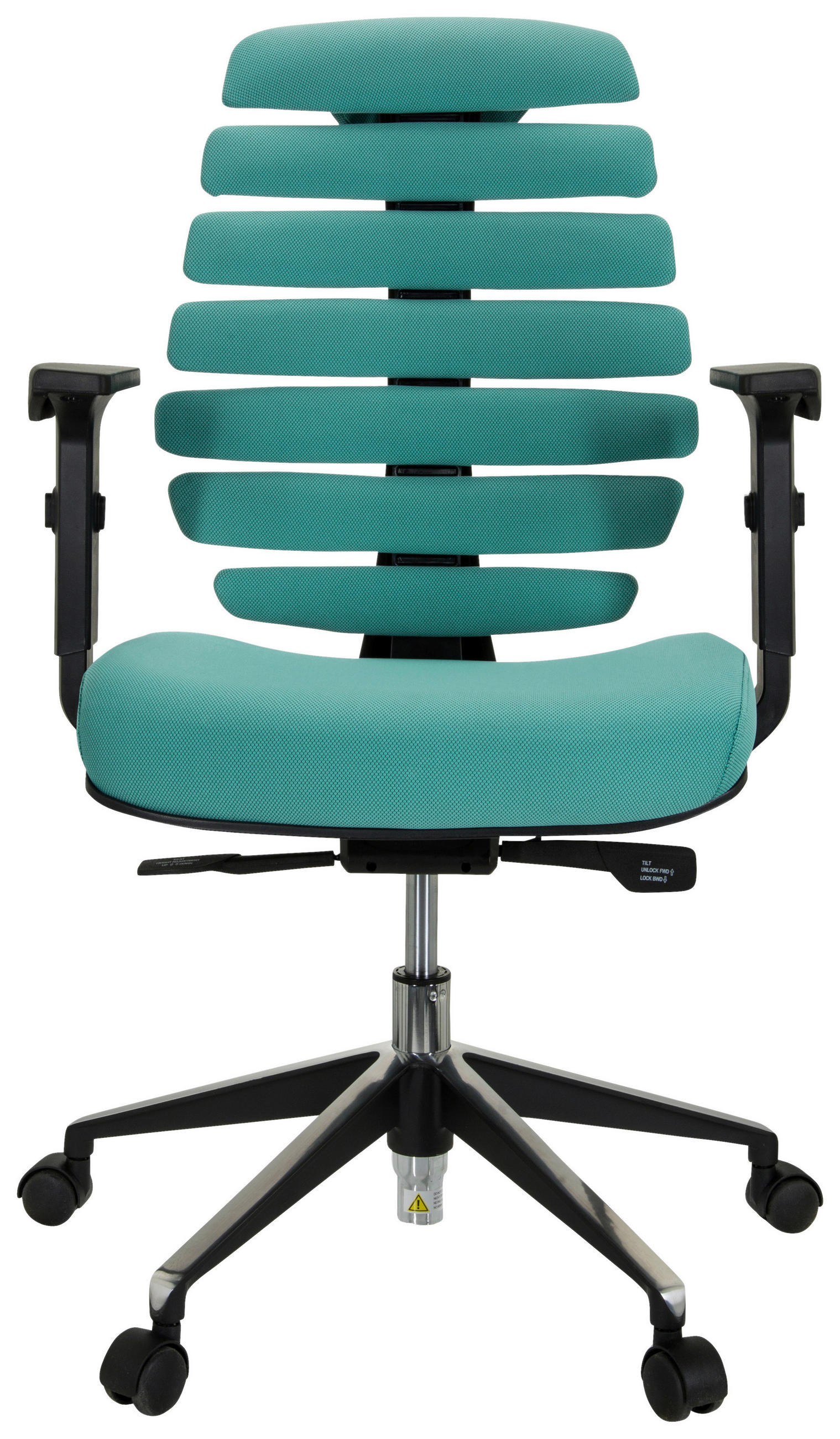 OTOČNÁ ŽIDLE, plochá tkanina, černá, tyrkysová - černá/tyrkysová, Moderní, kov/textil (65/115/50cm) - MID.YOU
