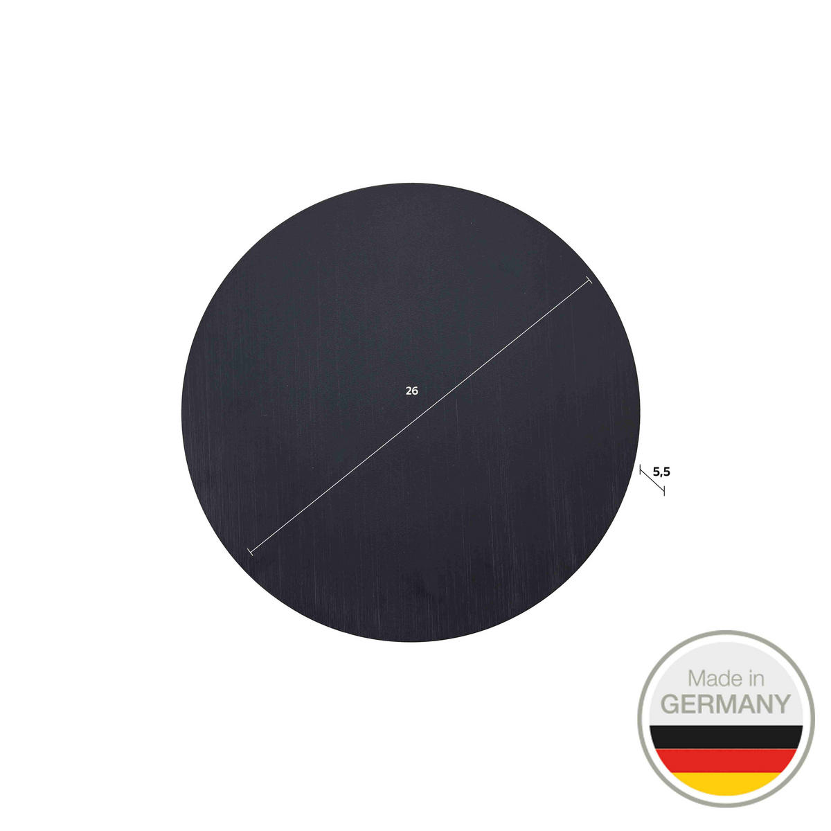 LED-WANDLEUCHTE 25 cm  - Schwarz, KONVENTIONELL, Metall (25cm) - Ambiente