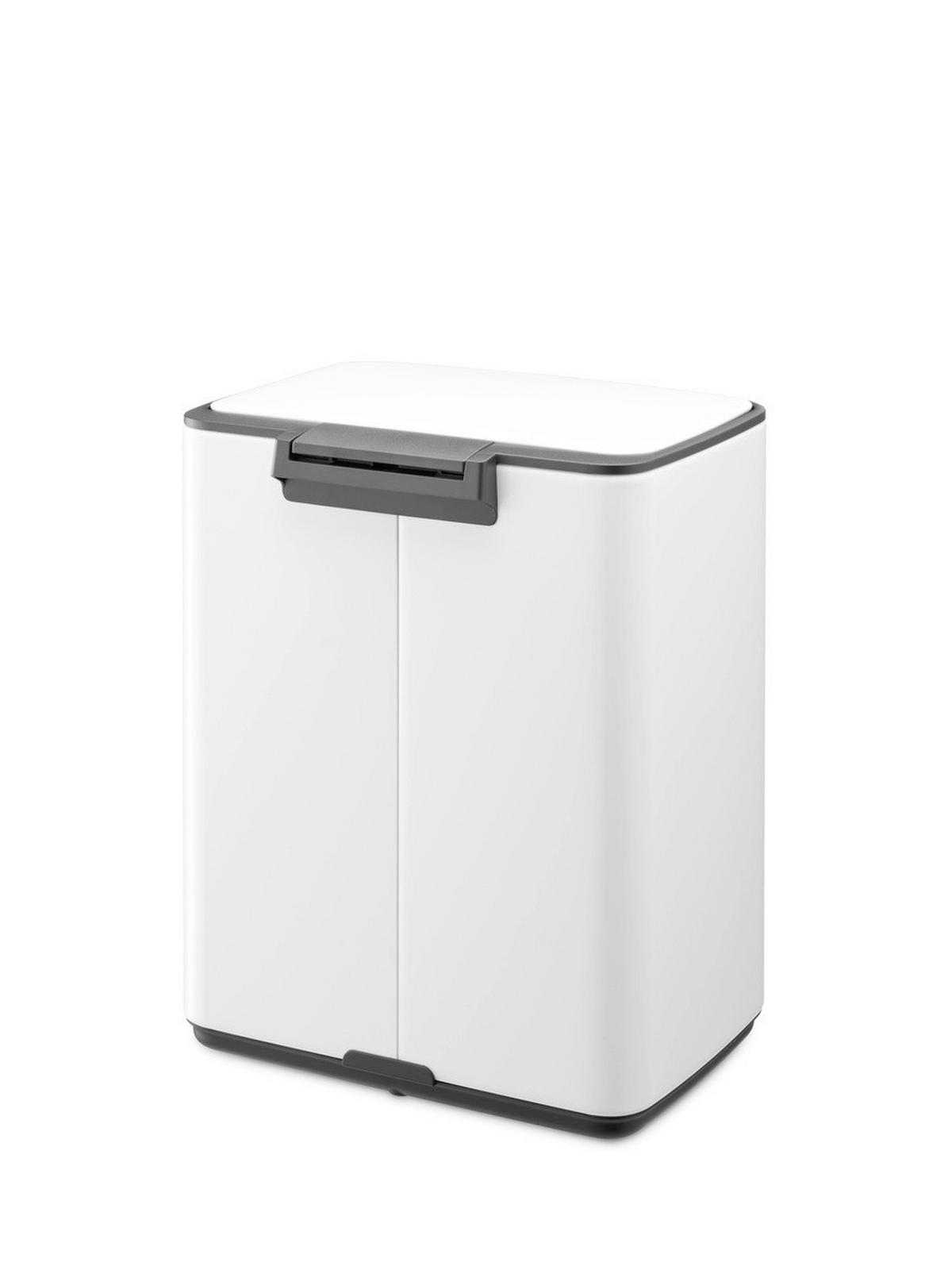 KOŠ S NOŽNOM PAPUČICOM  12 l  Bo  - bijela/antracit, Design, metal/plastika (29/36,5/25,5cm) - Brabantia