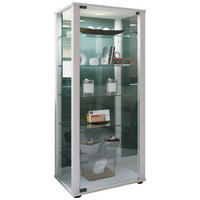 VITRINE in Weiß  - Schwarz/Weiß, MODERN, Glas/Holzwerkstoff (50/114,5/38cm) - MID.YOU