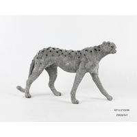 SZOBOR - ezüst/fekete, Design, műanyag (43/12,5/25cm)