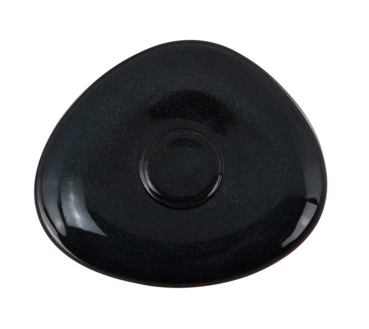 ESPRESSO-UNTERTASSE ORGANIC OCEAN BLUE  - Dunkelblau, Trend, Keramik (14/11cm) - Novel