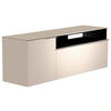 LOWBOARD  in 160/56/45 cm  - Sandfarben/Alufarben, Design, Glas/Holzwerkstoff (160/56/45cm) - Moderano