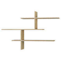 WANDREGAL 123/81/22 cm  - Eichefarben, Design, Holzwerkstoff (123/81/22cm) - Livetastic