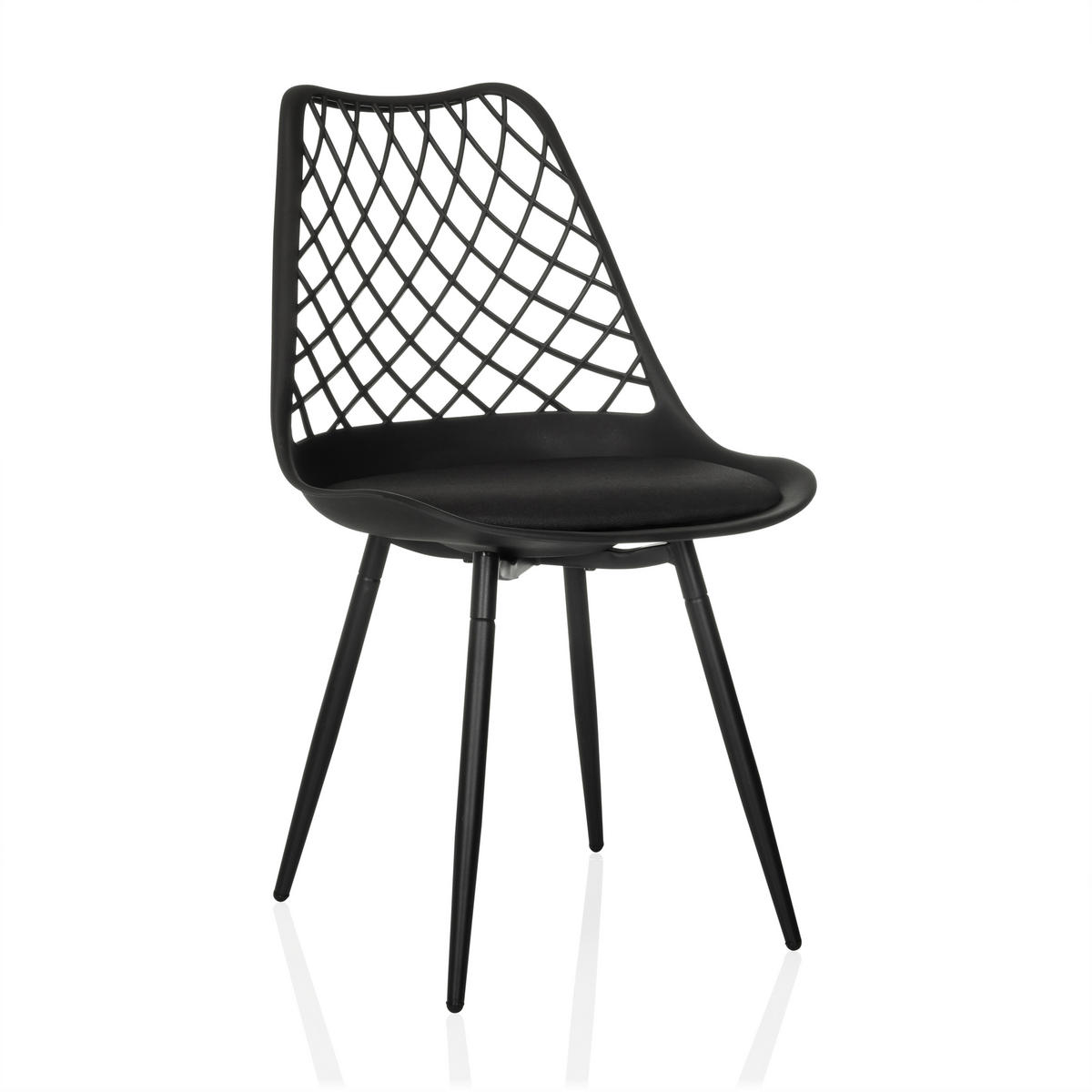 ZAHRADNÍ ŽIDLE, plast - černá, Moderní, kov/plast (48/83/57cm) - MID.YOU