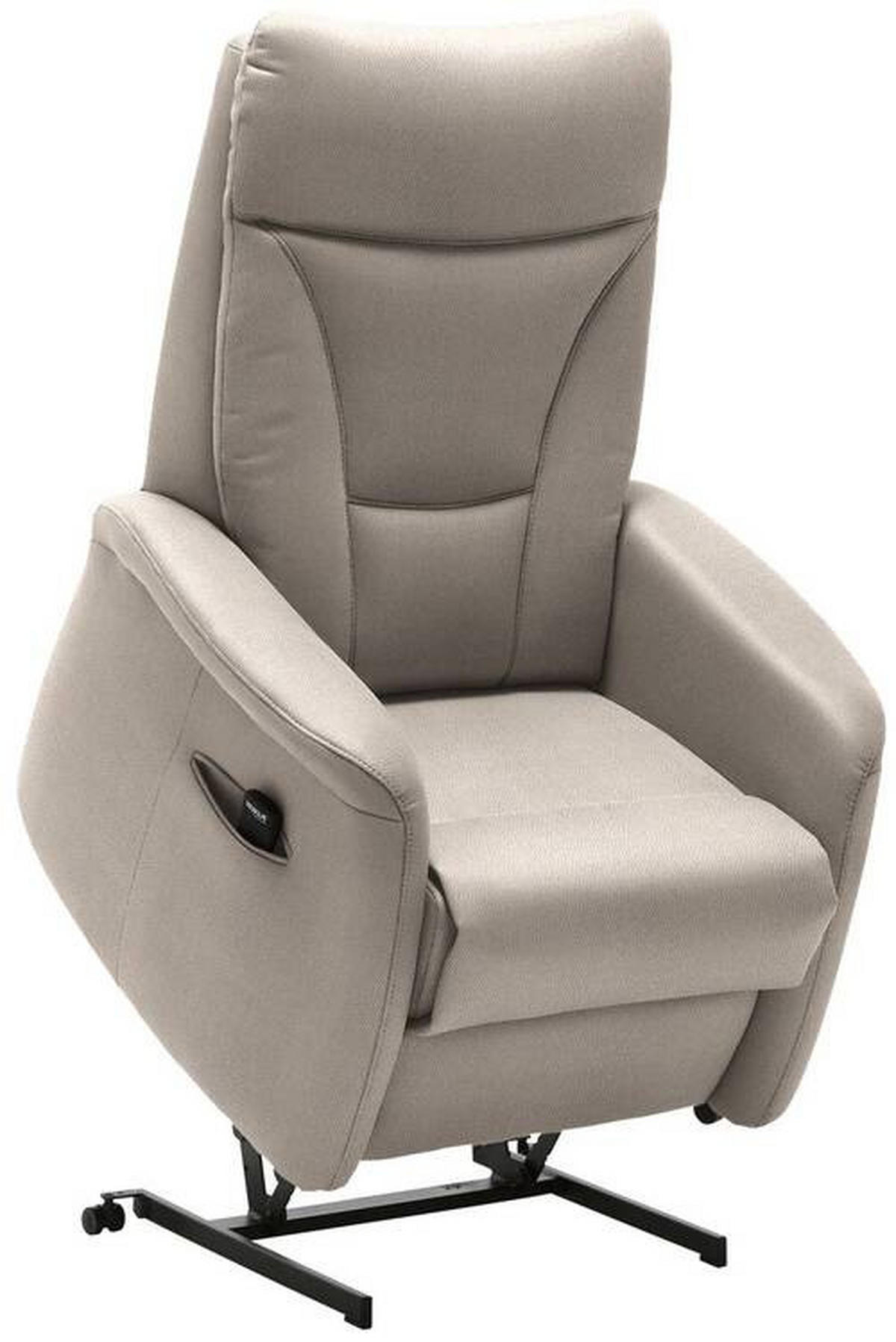 FERNSEHSESSEL in Mikrofaser Beige  - Beige/Schwarz, Konventionell, Textil (78/108/90cm) - Valdera