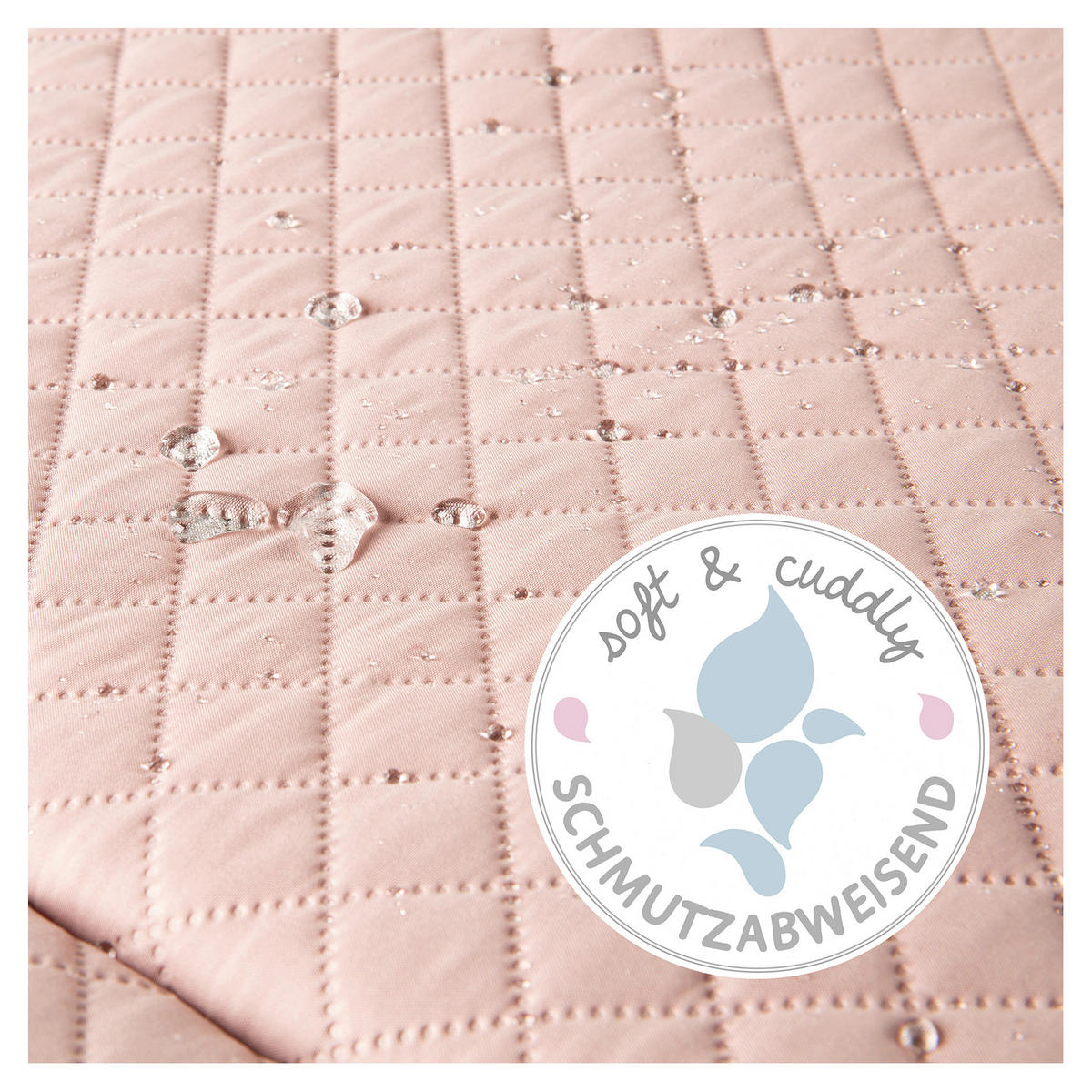 Krabbeldecke Roba Style  - Hellrosa, Konventionell, Textil (85/45/75cm) - Roba