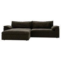 ECKSOFA  in Webstoff Schwarz  198/306 cm  - Schwarz, MODERN, Kunststoff/Textil (198/306cm) - Carryhome