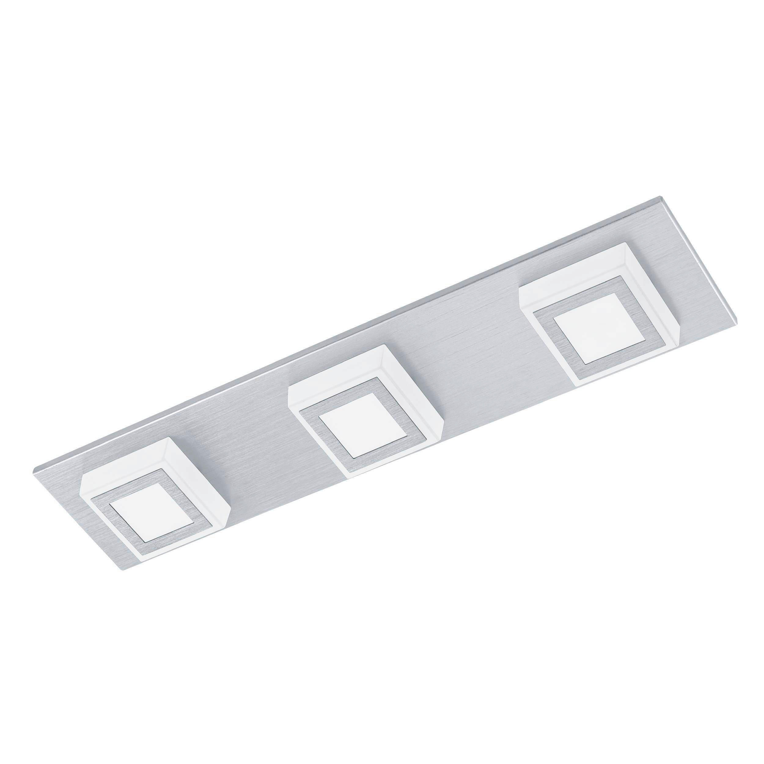 DECKENLEUCHTE 45/10/5 cm   - Alufarben, Basics, Kunststoff/Metall (45/10/5cm) - Eglo
