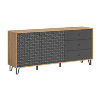 SIDEBOARD  in 170/76/40 cm  - Anthrazit/Schwarz, Design, Holzwerkstoff/Kunststoff (170/76/40cm) - Livetastic