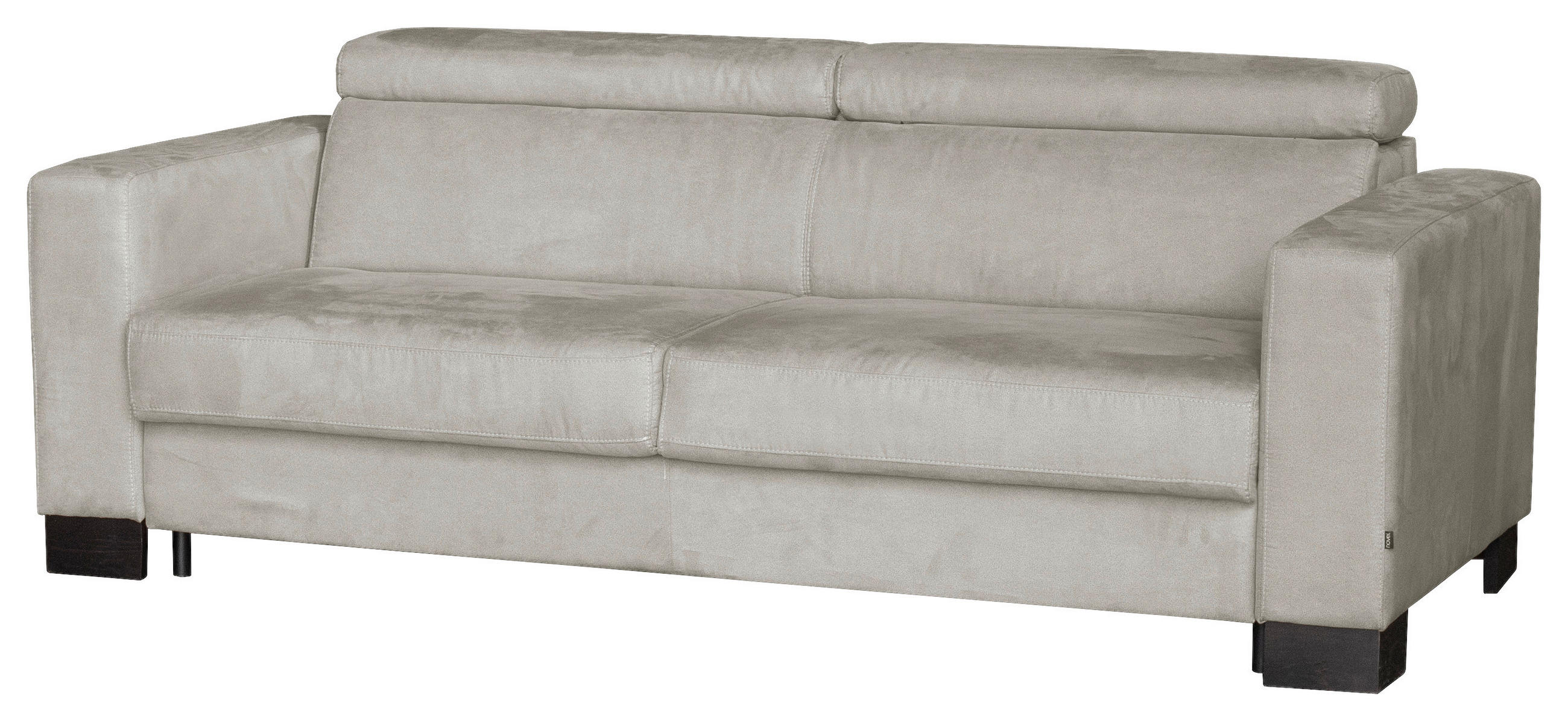 KANAPÉÁGY szürke  - wenge/szürke, Design, textil/fa (222/83 (100)/104cm) - Novel