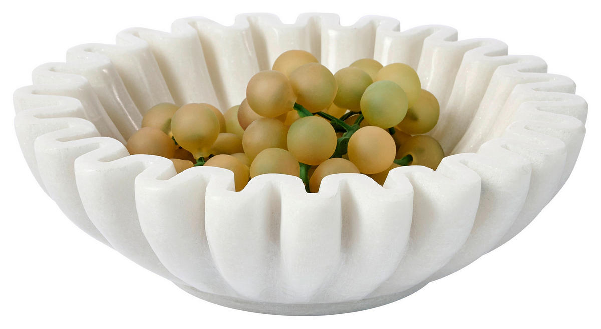 DEKOSCHALE - Weiß, Design, Stein (20/6cm) - Ambia Home