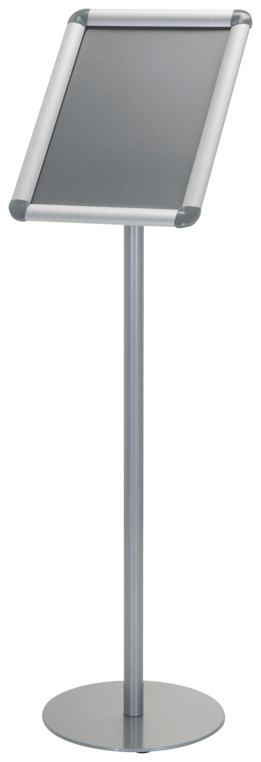PLAKATSTÄNDER Metall Silberfarben  - Silberfarben, Basics, Metall (24/89,5/26cm) - MID.YOU