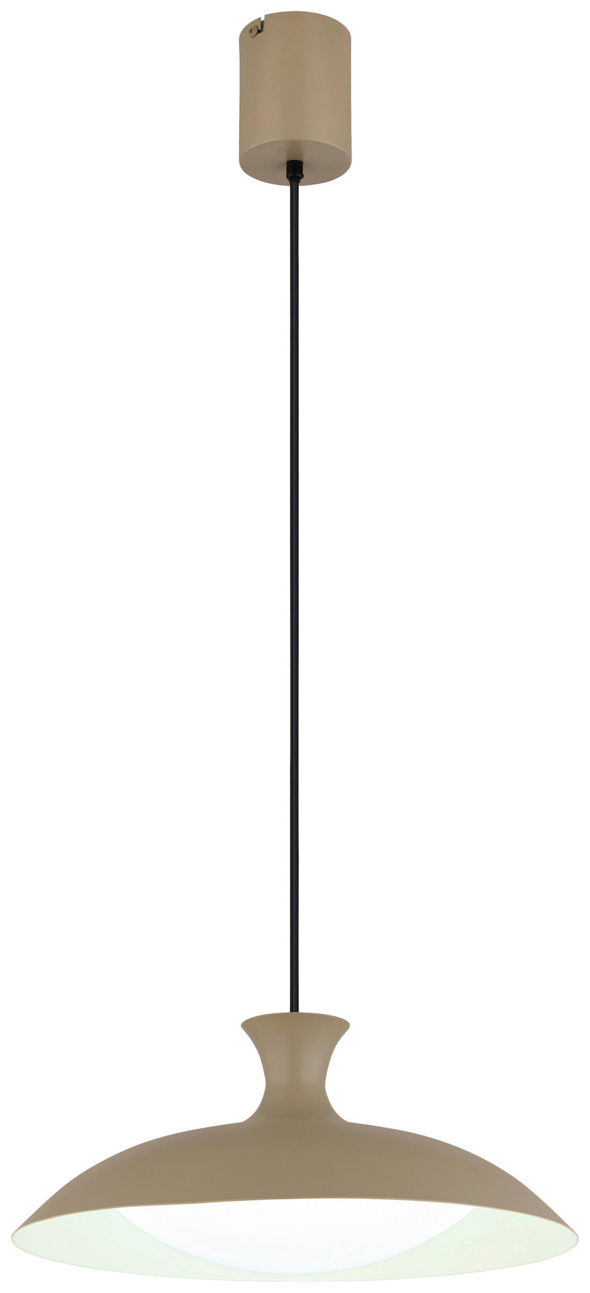 LED-HÄNGELEUCHTE 40/150 cm   - Sandfarben/Opal, Trend, Kunststoff/Metall (40/150cm) - Collet's Monde