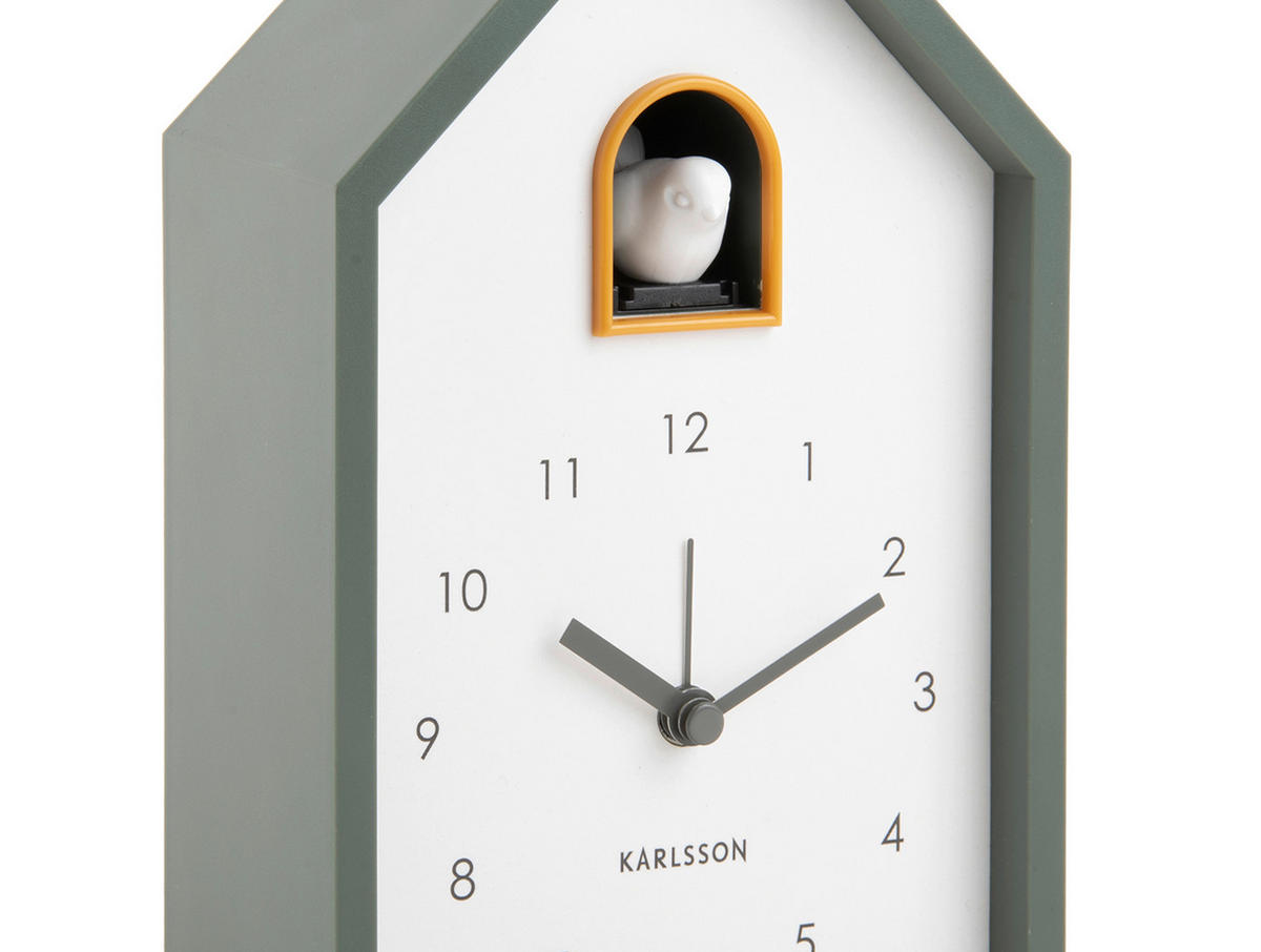 WECKER   - Mintgrau/Weiß, Basics, Kunststoff (6/12/20cm) - Karlsson
