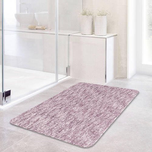 BADEMATTE Mauve 50/80 cm  - Mauve, Basics, Kunststoff/Textil (50/80cm) - Grund