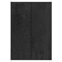 SET VRAT - črna, Design, kovina/leseni material (74,9/104,7/16cm) - Carryhome