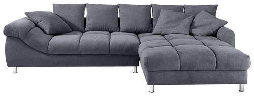 Carryhome ROHOVÁ SEDAČKA, textil, tmavě šedá
