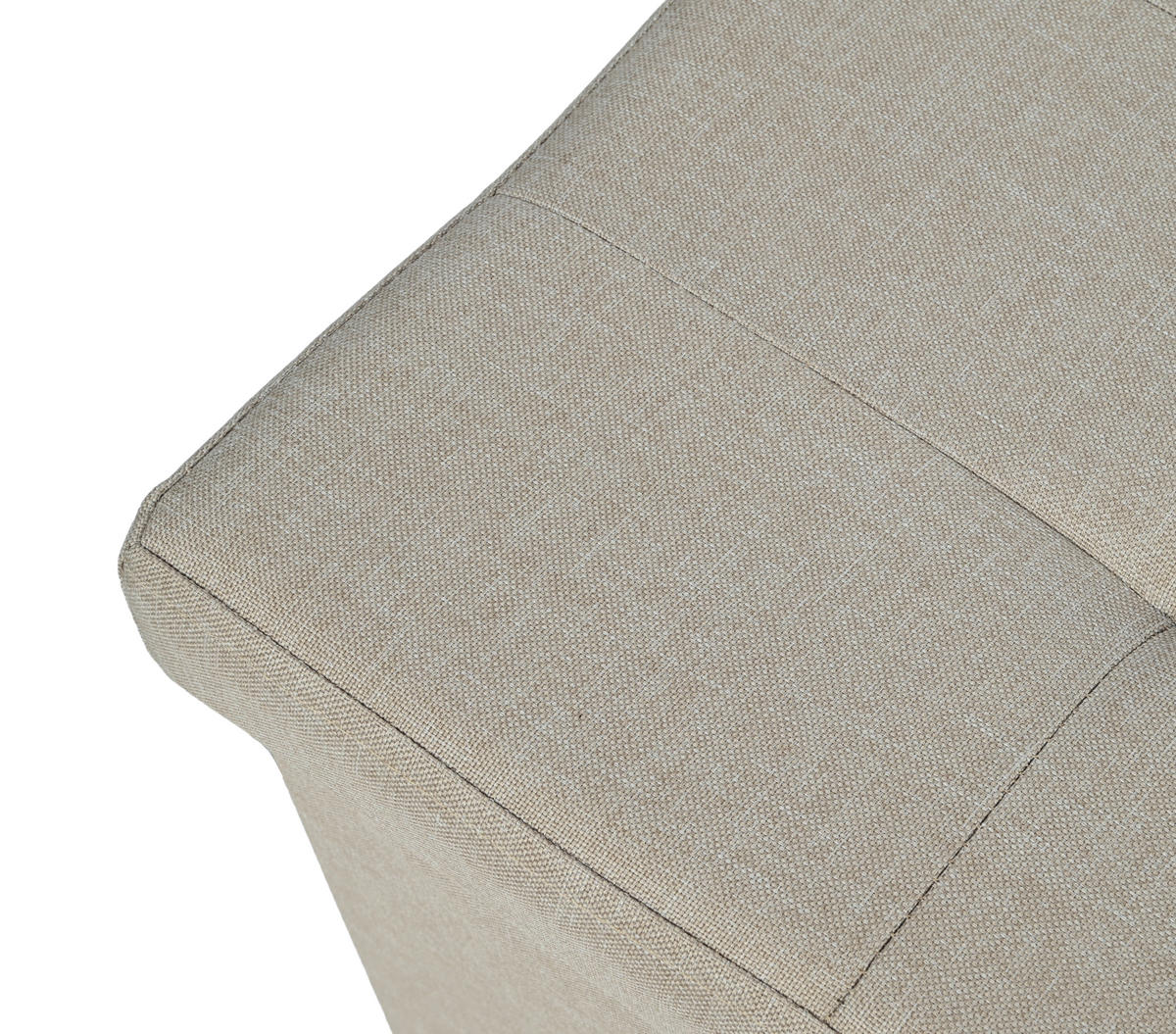 ÚLOŽNÝ BOX NA SEDENIE, textil, kompozitné drevo, 38/38/38 cm - kašmírová, Design, kompozitné drevo/textil (38/38/38cm) - Carryhome