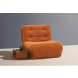 SCHLAFSESSEL Teddystoff Terracotta    - Terracotta/Schwarz, KONVENTIONELL, Kunststoff/Textil (90/85/100cm) - Carryhome