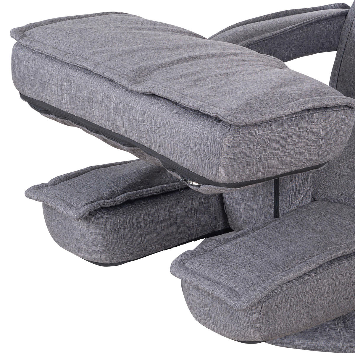 LOUNGESESSEL - Grau, MODERN, Textil/Metall (62/80/60cm) - Minecraft