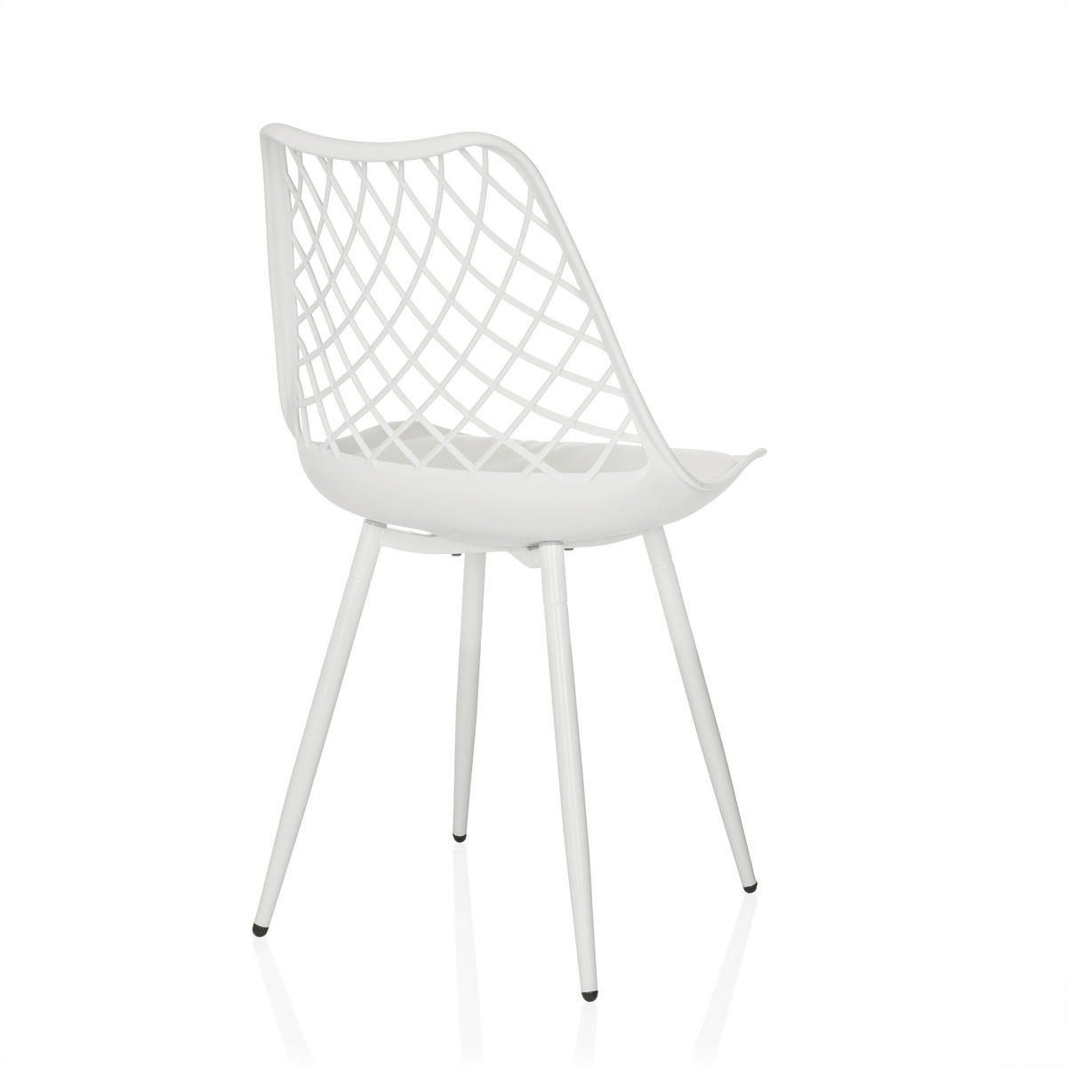 GARTENSTUHL Weiß  - Weiß, MODERN, Kunststoff/Metall (48/83/57cm) - MID.YOU