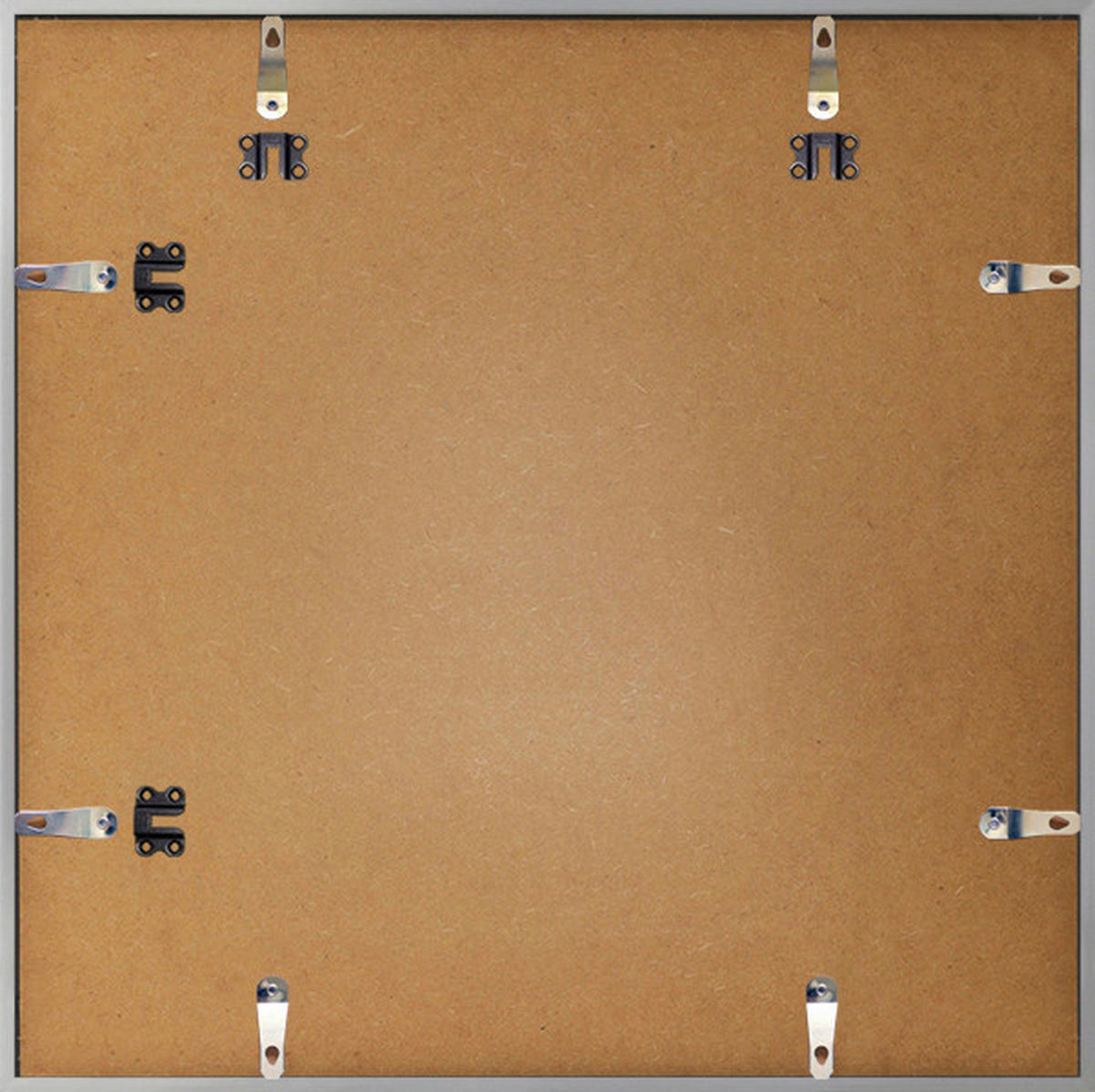 BILDERRAHMEN - Silberfarben, Basics, Papier/Holzwerkstoff (50/50/1,8cm)