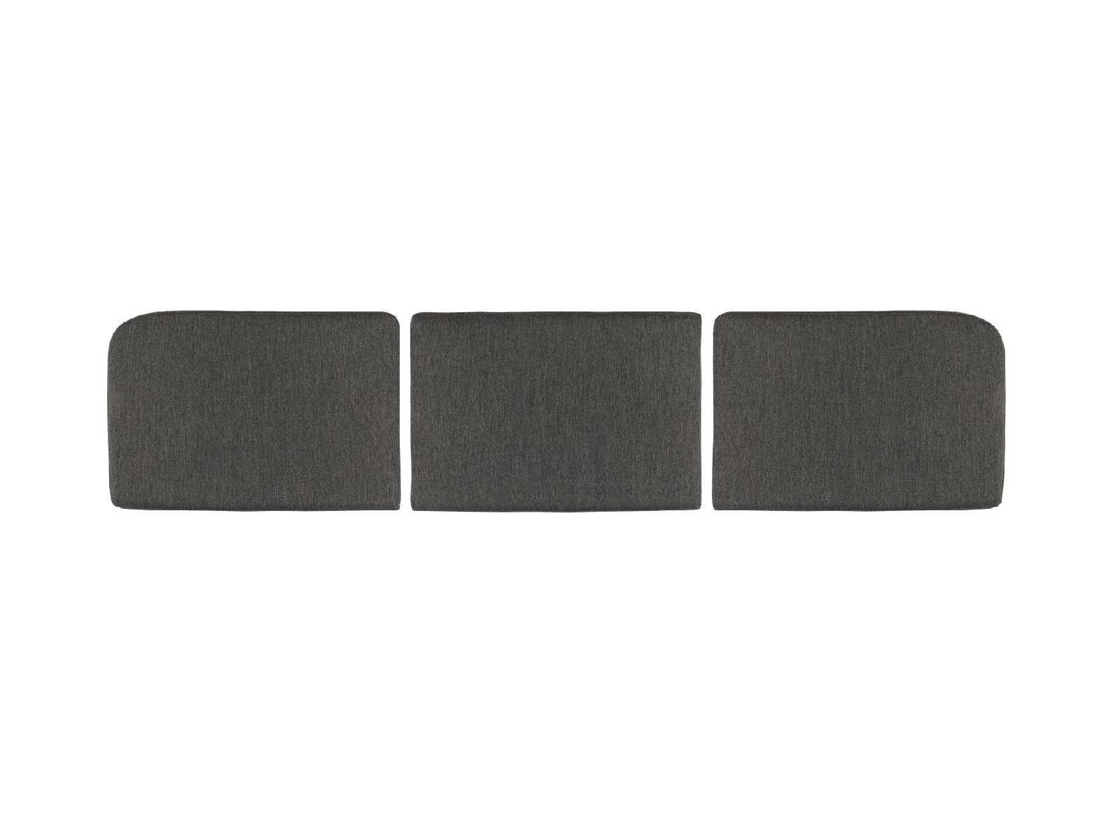 RÜCKENKISSEN  - Anthrazit, Design, Textil (60/40/4cm)