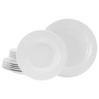TAFELSERVICE Weiß Base weiß 12-teilig  - Weiß, Basics, Keramik - Creatable