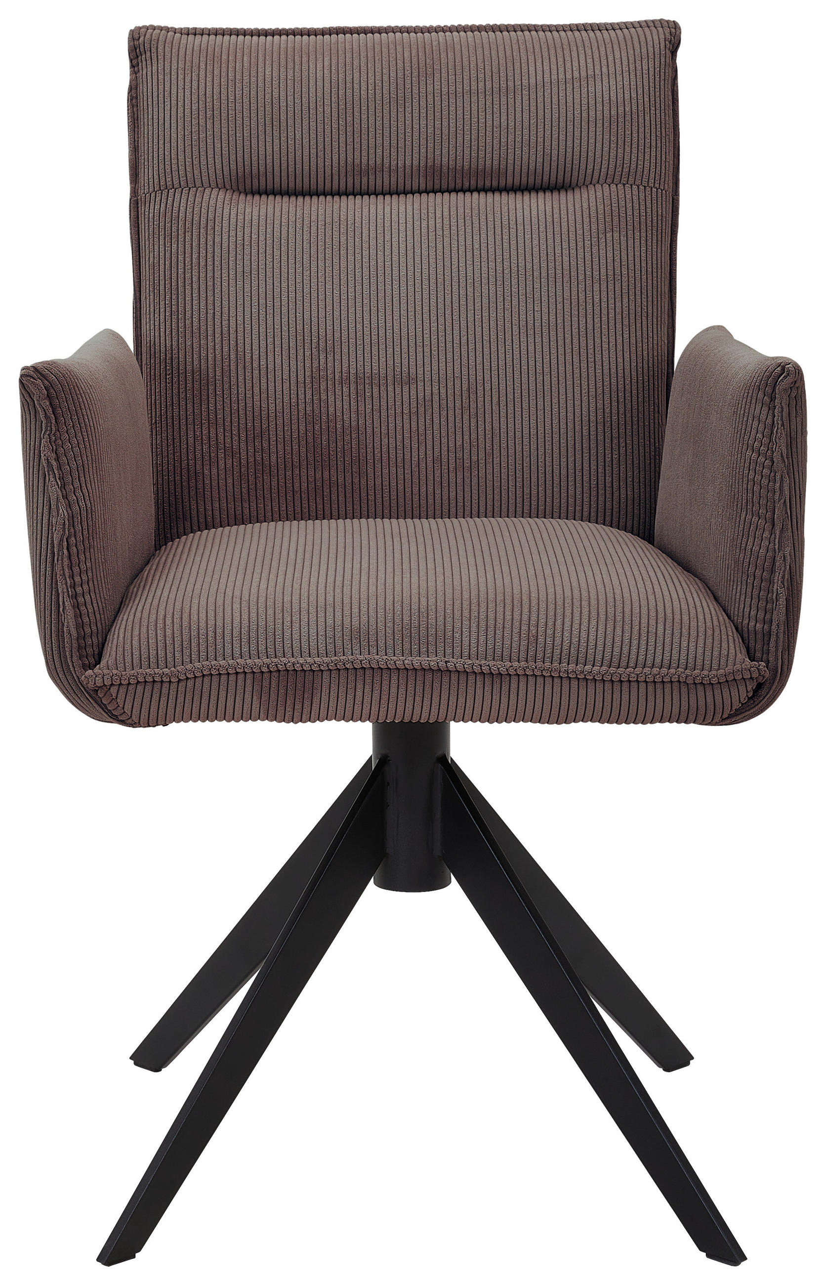 ARMLEHNSTUHL  in Eisen Cord  - Taupe, Design, Textil/Metall (59/87/62cm) - Johann Jakob