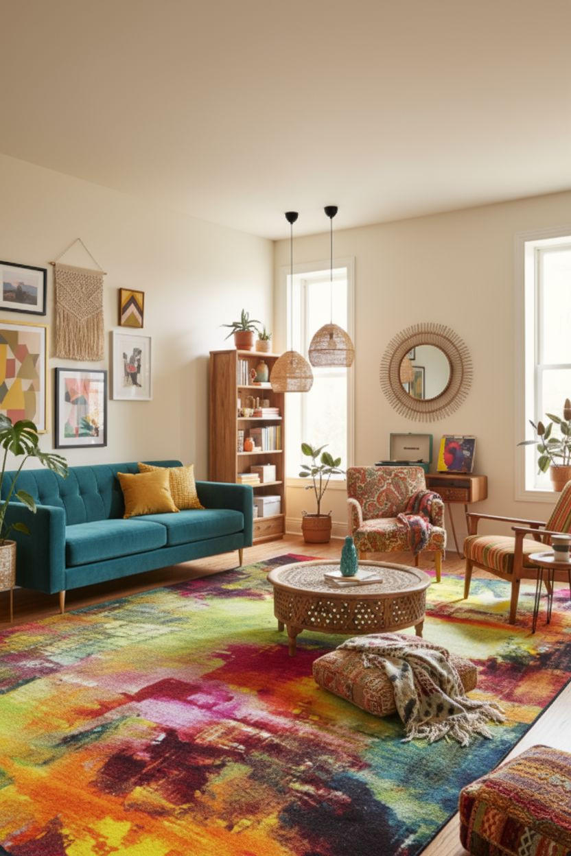 WEBTEPPICH 80/150 cm Belis Multicolor  - Multicolor, KONVENTIONELL, Textil (80/150cm)