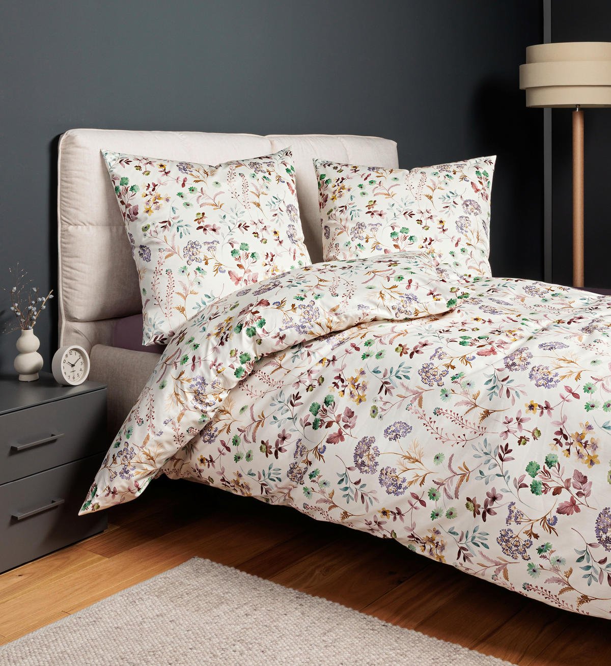 POSTELJINA 135/200 cm makosaten višebojna  - višebojna, Konvencionalno, tekstil (135/200cm) - Janine