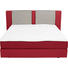 BOXSPRINGBETT 140/200 cm in Grau, Rot - Rot/Alufarben, KONVENTIONELL, Kunststoff/Textil (140/200cm) - Bentley BOXSPRINGBETT 140/200 cm in Grau, Rot - Rot/Alufarben, KONVENTIONELL, Kunststoff/Textil (140/200cm) - Bentley