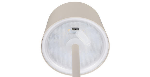 AKKU-TISCHLEUCHTE 9/22 cm  - Beige, Basics, Metall (9/22cm) - Novel