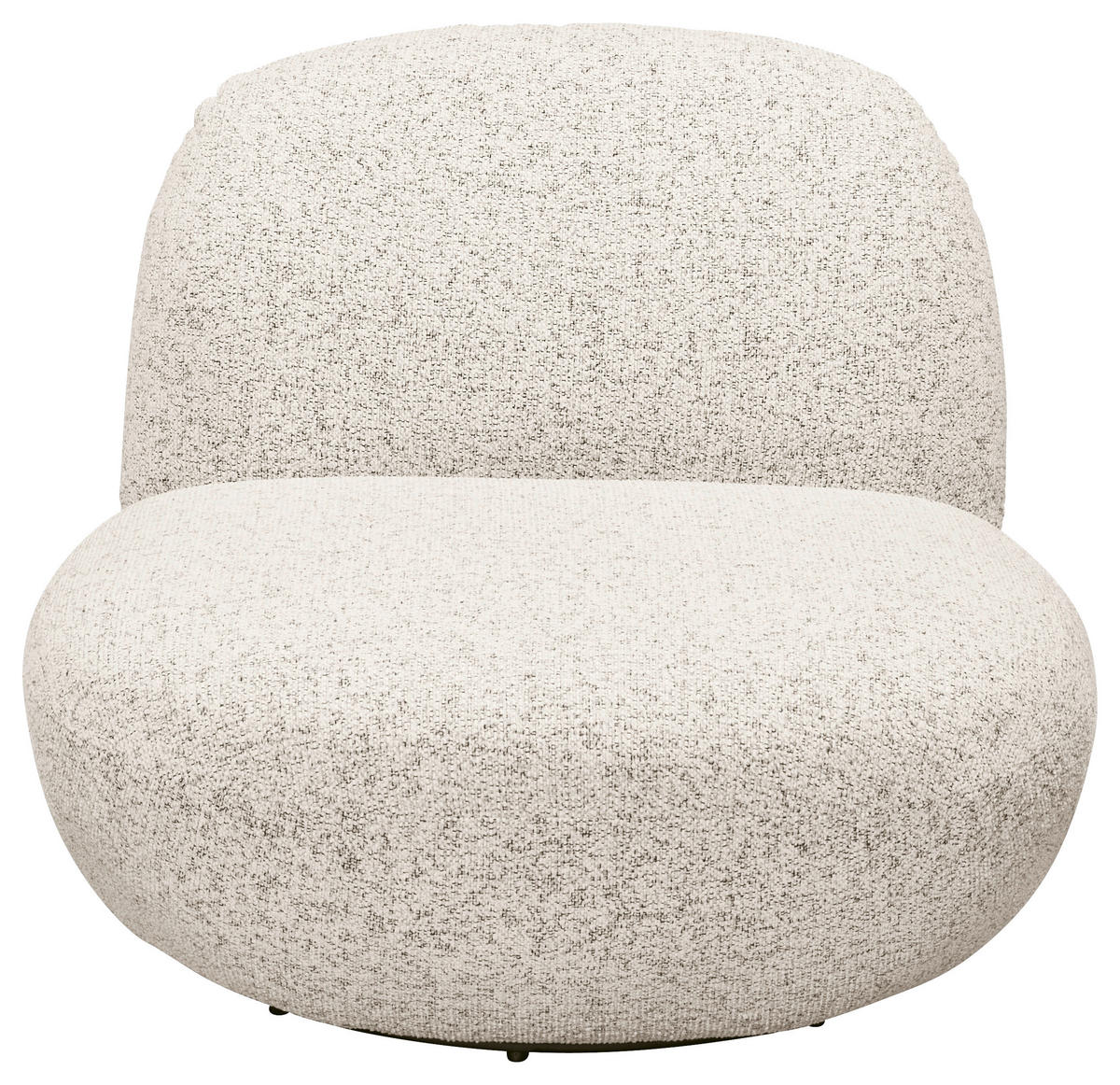 SESSEL in Webstoff Beige  - Beige/Schwarz, MODERN, Textil/Metall (85/70/99cm) - MID.YOU