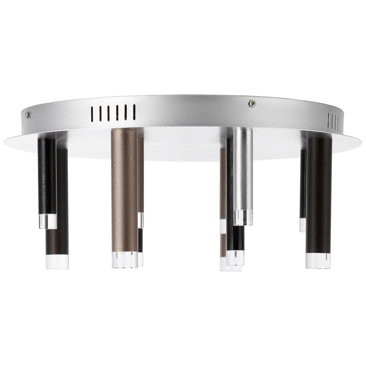 LED-DECKENLEUCHTE 50,5/21,5 cm   - Schwarz/Alufarben, Design, Kunststoff/Metall (50,5/21,5cm)