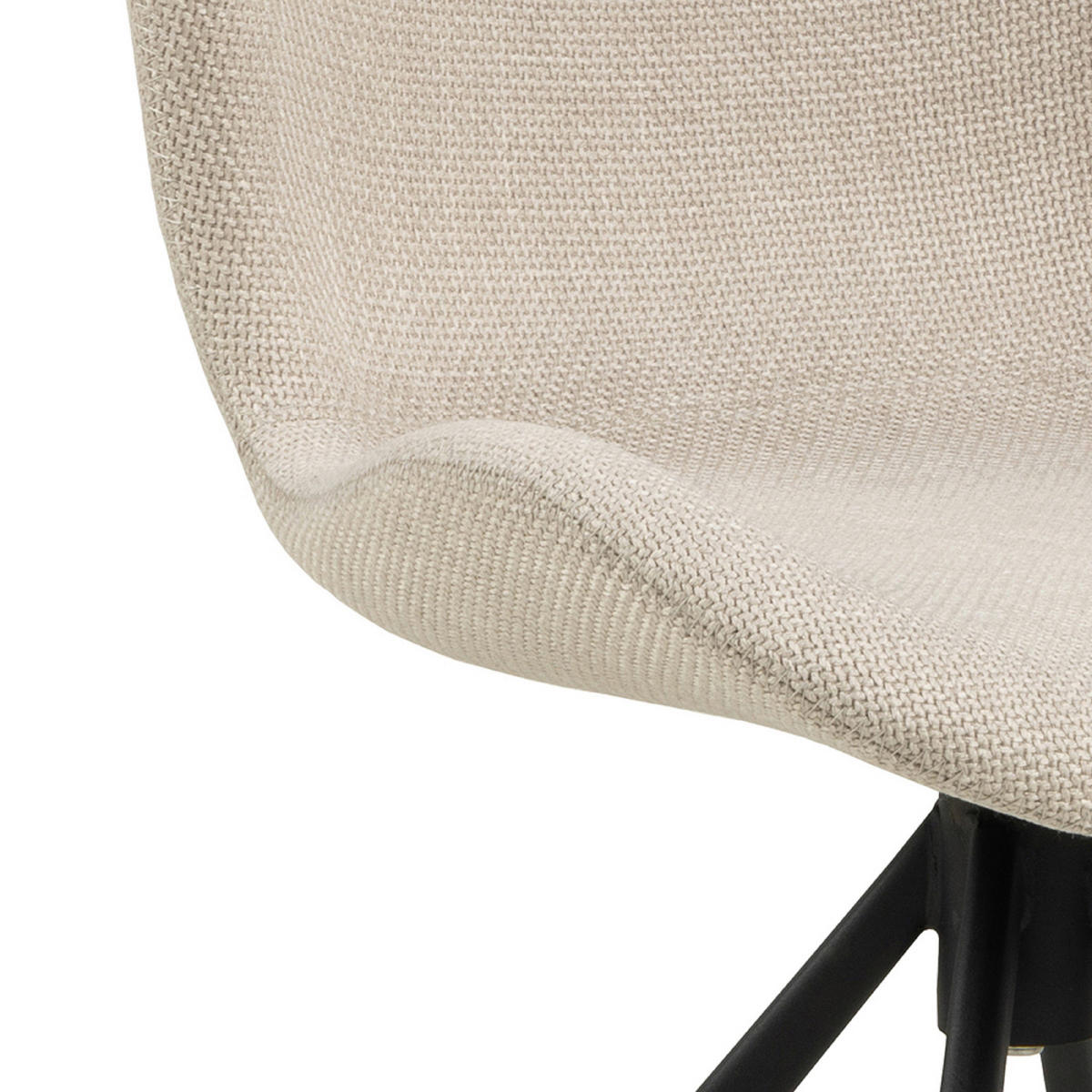 ŽIDLE, béžová - černá/béžová, Design, kov/textil (46,5/81/53cm) - MID.YOU